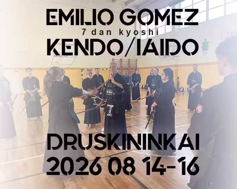 Druskininkų kendo ir iaido seminaras su E. Gomez, 7 dan Kyoshi nuotrauka 1