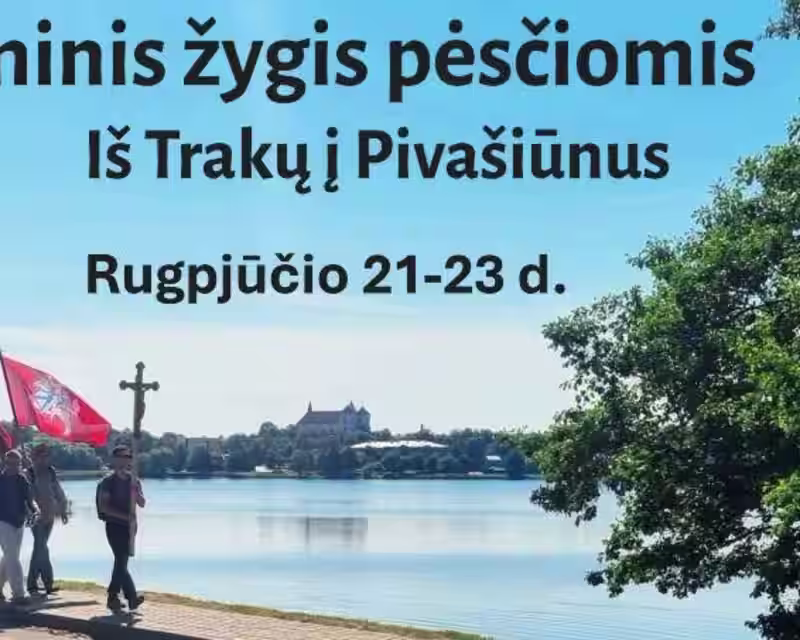 Katalikų piligriminis žygis pėsčiomis iš Trakų į Pivašiūnus nuotrauka 1