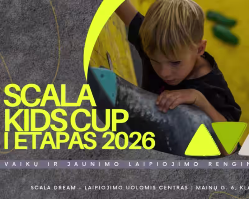 Laipiojimo renginys "SCALA KIDS CUP" 1 etapas 2026 nuotrauka 1