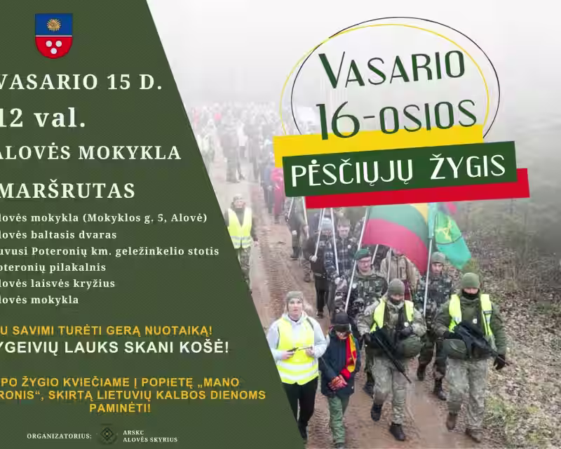 Pėsčiųjų žygis Vasario 16 paminėti nuotrauka 1