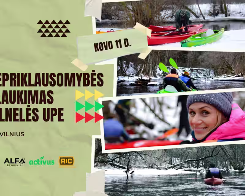 NEPRIKLAUSOMYBĖS PLAUKIMAS VILNELĖS UPE nuotrauka 1