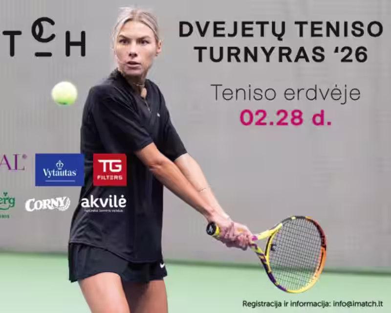 iMATCH dvejetų teniso turnyras nuotrauka 1