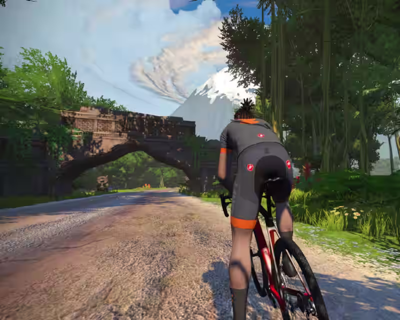 Zwift GRAVEL MODE | Flatland loop nuotrauka 1