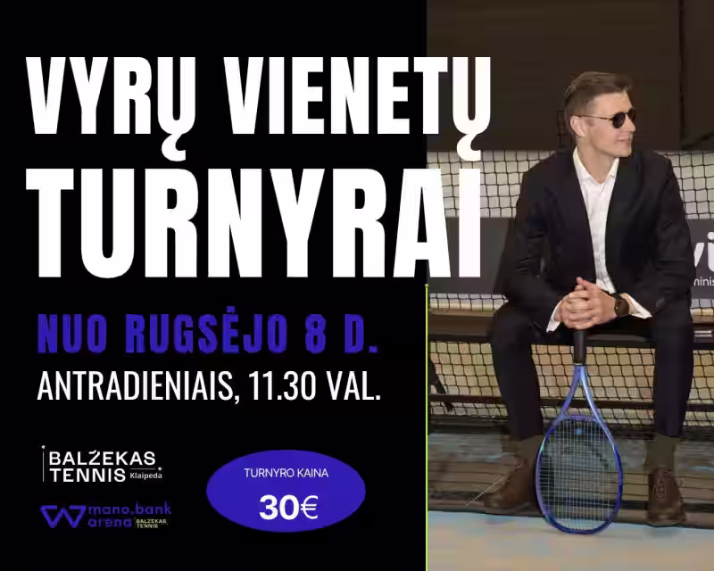 VYRŲ TENISO VIENETAI nuotrauka 1