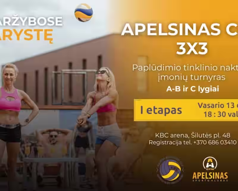 Paplūdimio tinklinio įmonių turnyras 3*3 "Apelsinas cup" III etapas, lygiai A-B-C nuotrauka 1