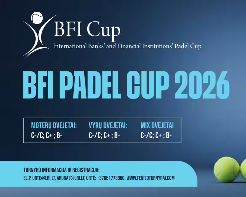 BFI PADEL CUP 2026 nuotrauka 1