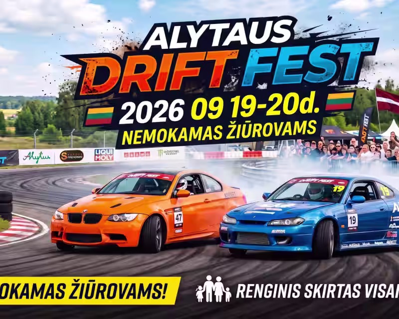 Alytaus Drift Fest – Nemokamas Žiūrovams nuotrauka 1