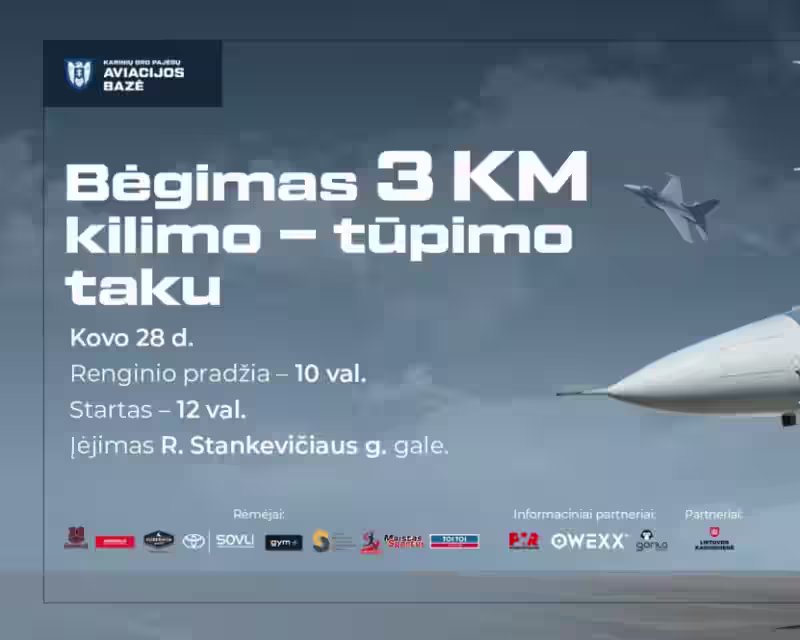 Runway Run 2026 BĖGIMAS KILIMO-TŪPIMO TAKU nuotrauka 2