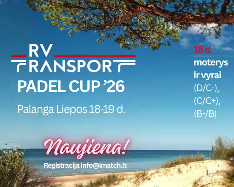 RV Transport Padel Cup ‘26 | Palanga nuotrauka 1