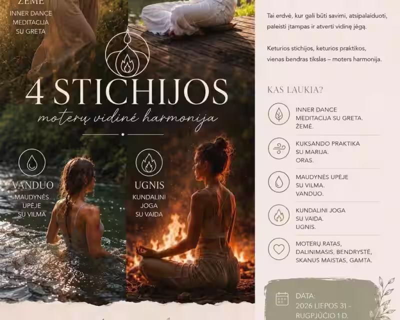 Stovykla moterims “4 stichijos” nuotrauka 1