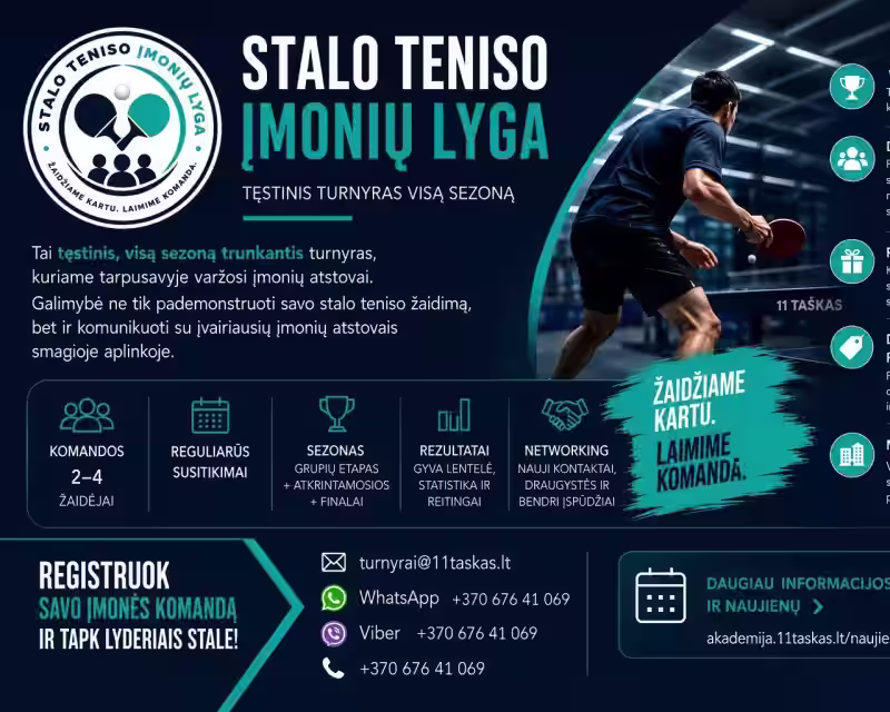 Stalo teniso įmonių lyga nuotrauka 1