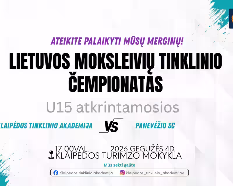 U15 LMTČ atkrintamosios nuotrauka 1