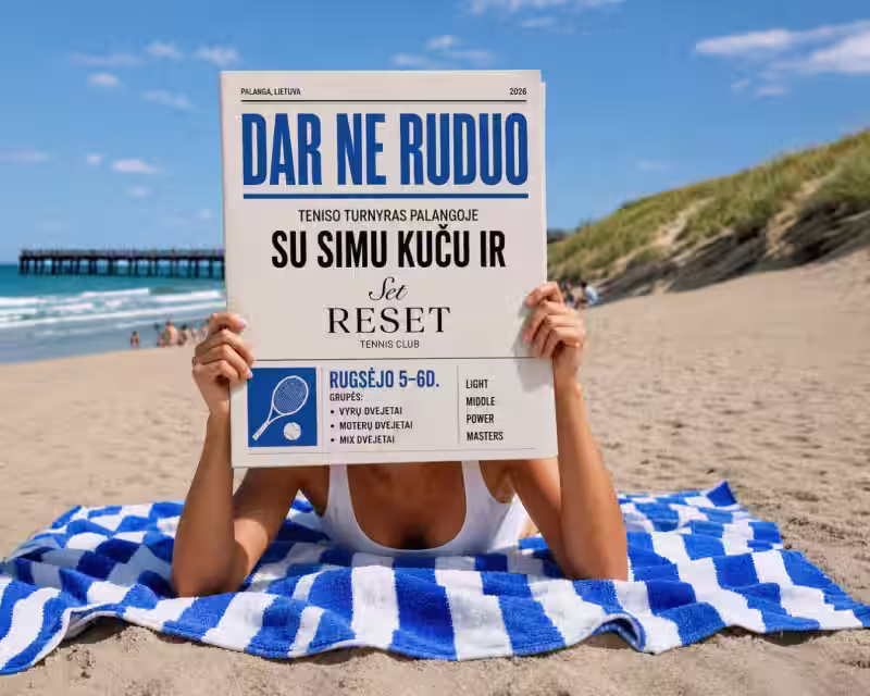 Teniso turnyras Palangoje su "Set Reset" ir Simu Kuču nuotrauka 1