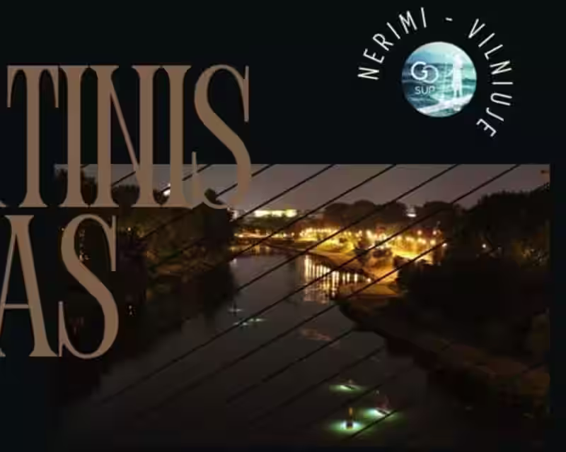 Naktinis irklenčių turas Nerimi I goSUP Vilnius nuotrauka 3
