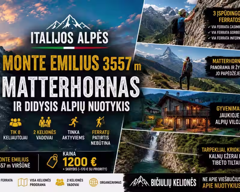 ITALIJOS ALPĖS | Matterhornas | Monte Emilius 3557 m nuotrauka 1