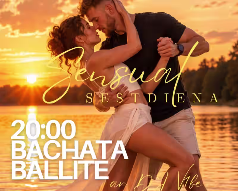 ✨ 01.augusts 20:00 karstākā BACHATA BALLĪTE Ķīšezera krastā ar DJ V1BE nuotrauka 1