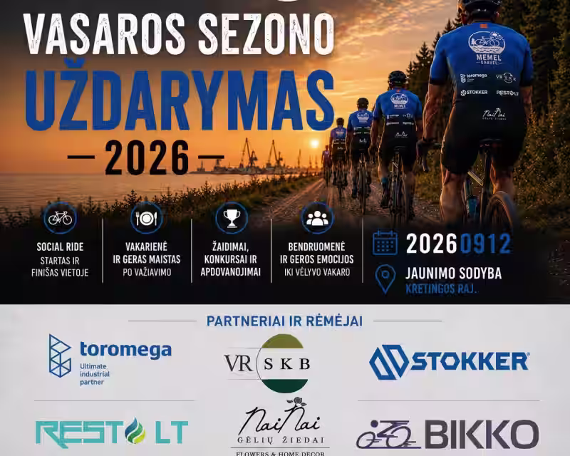 Memel Gravel vasaros sezono uždarymas 2026 nuotrauka 1