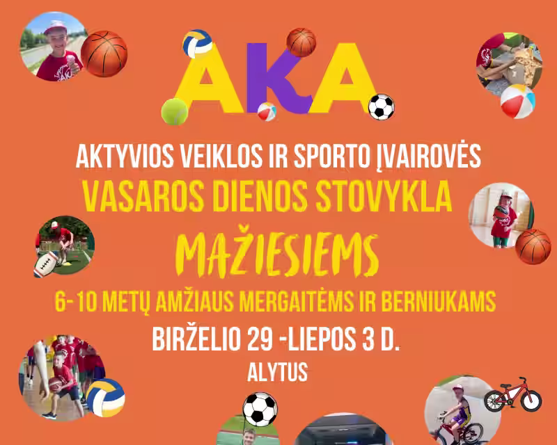 Aktyvios veiklos ir sporto įvairovės dienos stovykla nuotrauka 1