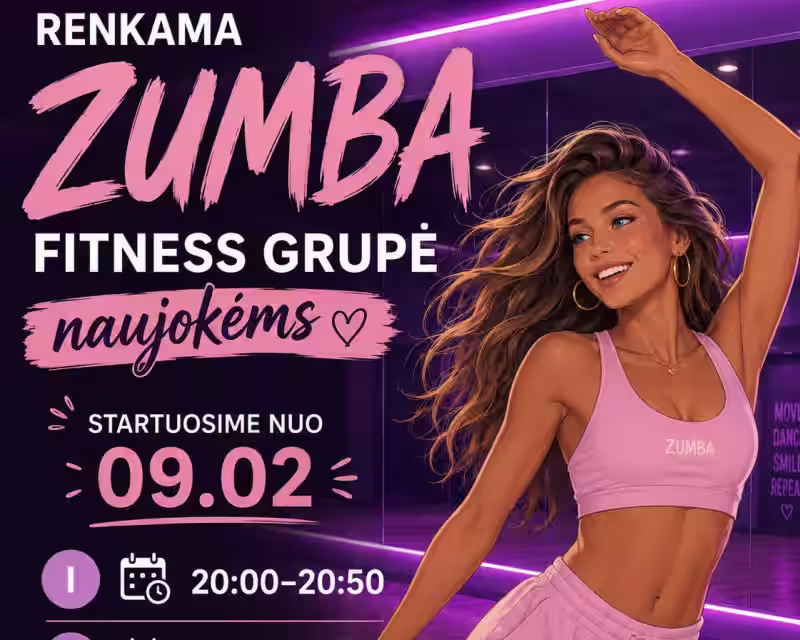 Zumba Fitness nauja grupė Garliavoje nuotrauka 1