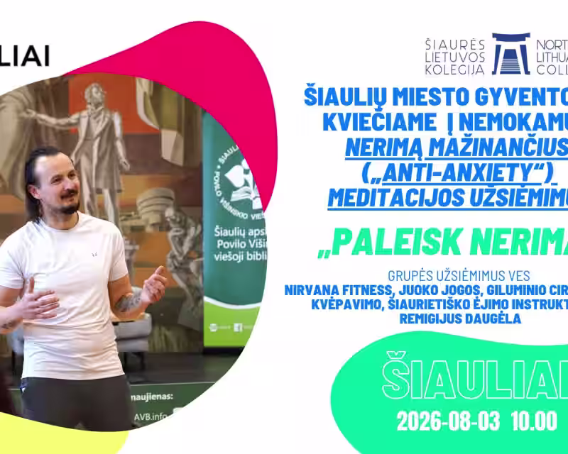 Nerimą mažinanti („Anti-anxiety“) meditacija „PALEISK NERIMĄ“😌✨ (Rytinė grupė) nuotrauka 1