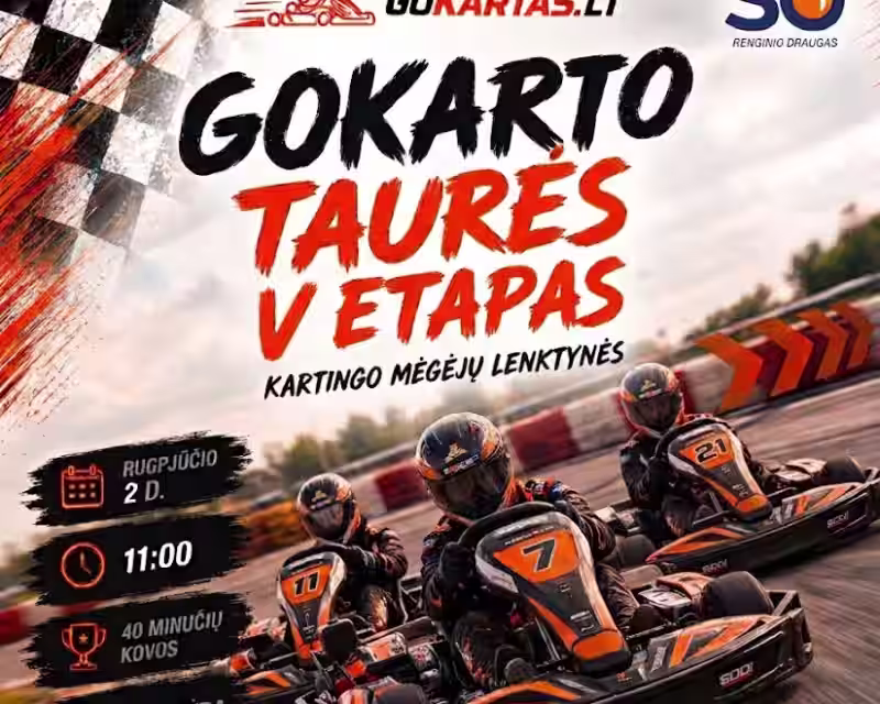 2026 GOKARTO TAURĖS V etapas nuotrauka 1
