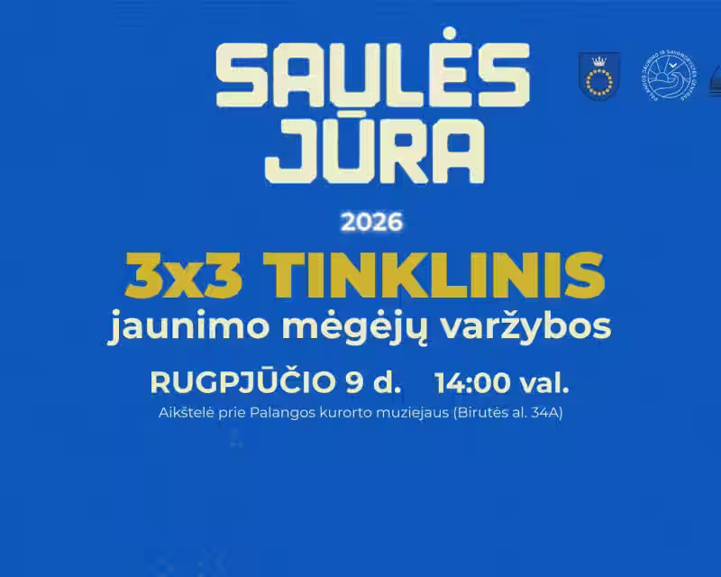 Jaunimo TINKLINIO 3x3 mėgėjų varžybos | „Saulės jūra“ 2026 nuotrauka 1