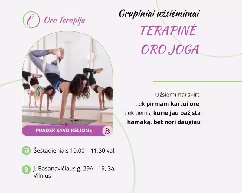 Terapinė Oro Joga | Oro Terapija nuotrauka 1