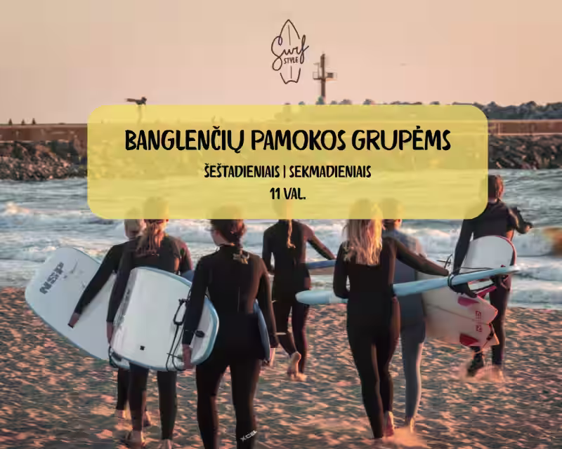 Banglenčių pamokos grupėms nuotrauka 1
