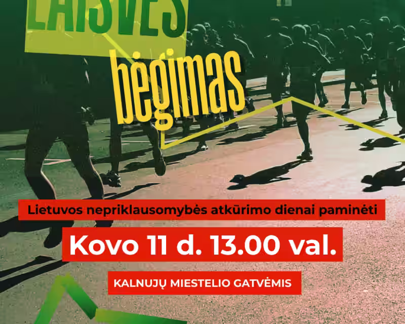 BĖGIMAS „PAMARIO TAURĖ 2026“ | Lietuvos nepriklausomybės atkūrimo diena 2026 nuotrauka 1