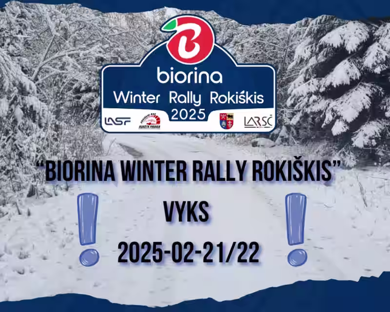Biorina Winter Rally Rokiškis 2026 nuotrauka 3