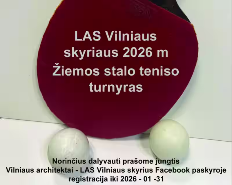 Architektų Žiemos stalo teniso turnyras nuotrauka 3