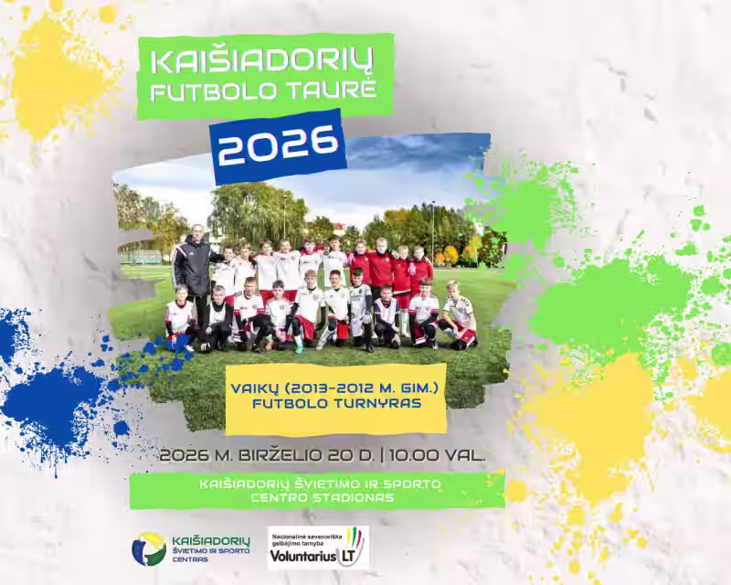 Kaišiadorių futbolo taurė 2026 (gim. 2012-2013 metais ir jaunesni) nuotrauka 1
