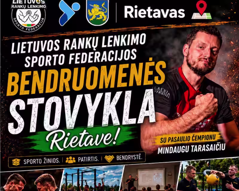 LIETUVOS RANKŲ LENKIMO SPORTO FEDERACIJOS BENDRUOMENĖS STOVYKLA RIETAVE nuotrauka 1