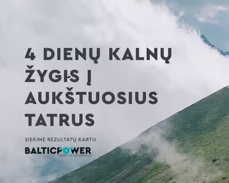 4 dienų Kalnų žygis į Aukštuosius Tatrus! 2026 vasara - Lenkija (Zakopanė) / Slovakija nuotrauka 1