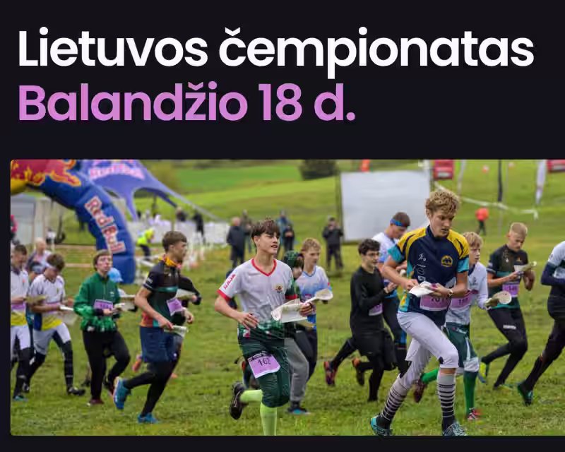 2026 m. Lietuvos OS bėgte čempionatas bendro starto trasoje nuotrauka 1