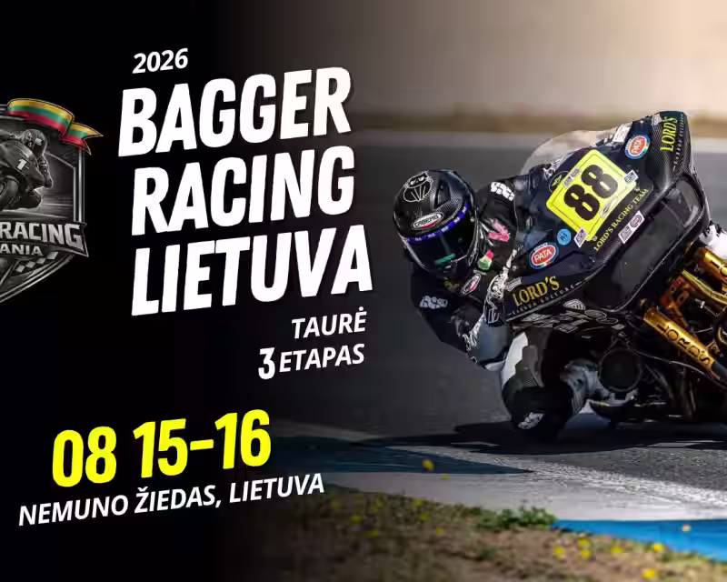 2026 m. Bagger Racing Lietuva taurės III etapas nuotrauka 1