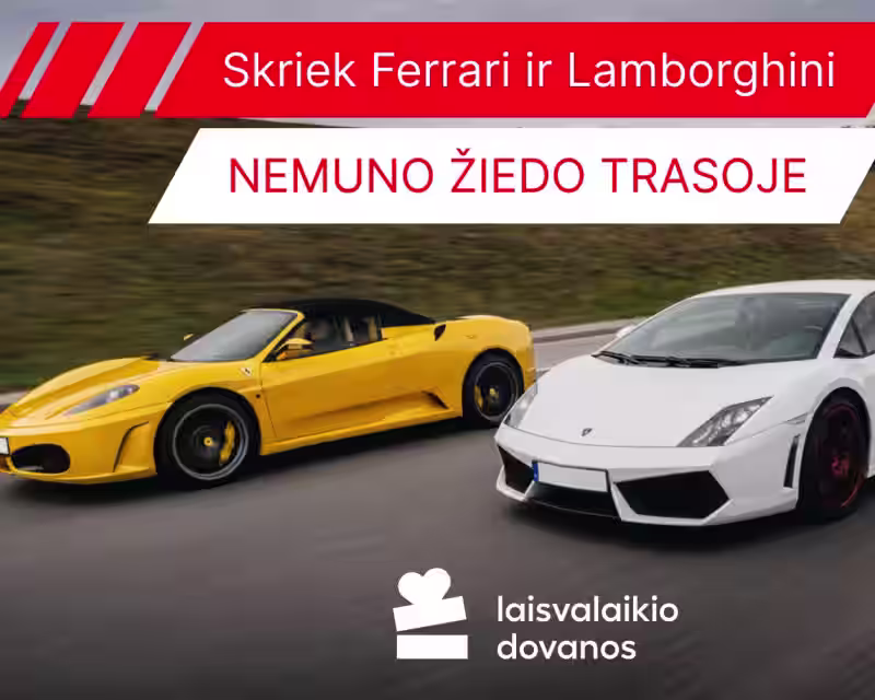 Važiuok su Lamborghini ir Ferrari Nemuno žiede | 2026 08 23 nuotrauka 1
