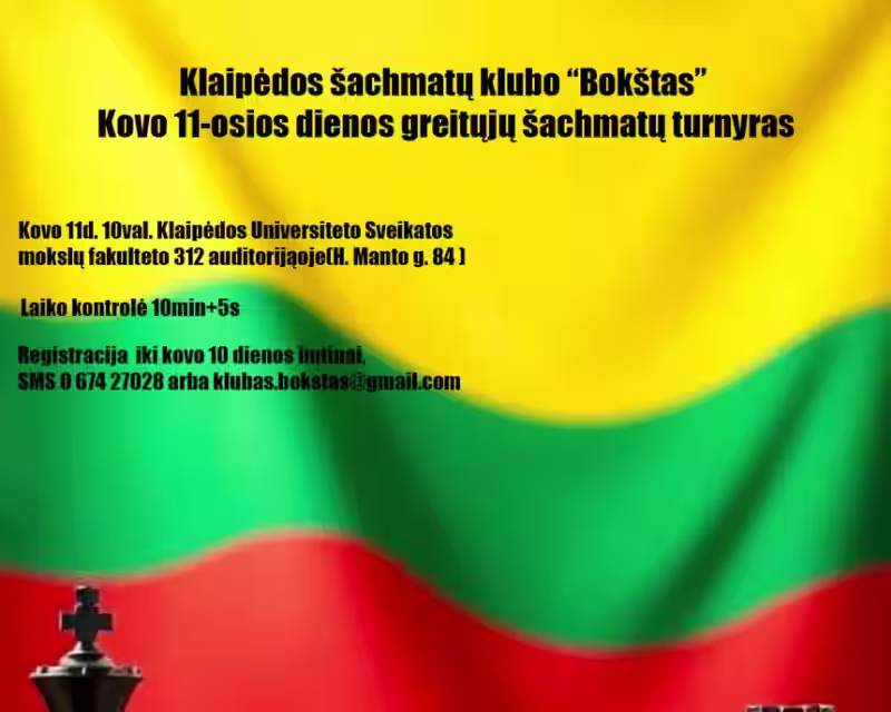 Greitųjų šachmatų turnyras nuotrauka 1