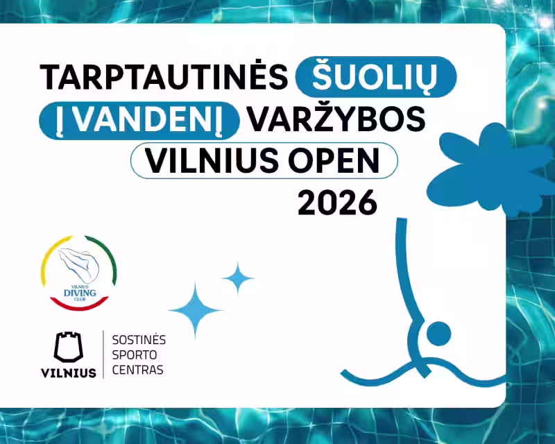Vilnius Open 2026: Tarptautinės šuolių į vandenį varžybos nuotrauka 1