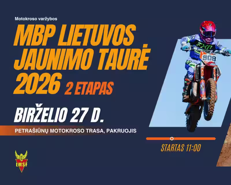 Motokroso varžybos „MBP Lietuvos Jaunimo taurė 2026“ II etapas nuotrauka 1