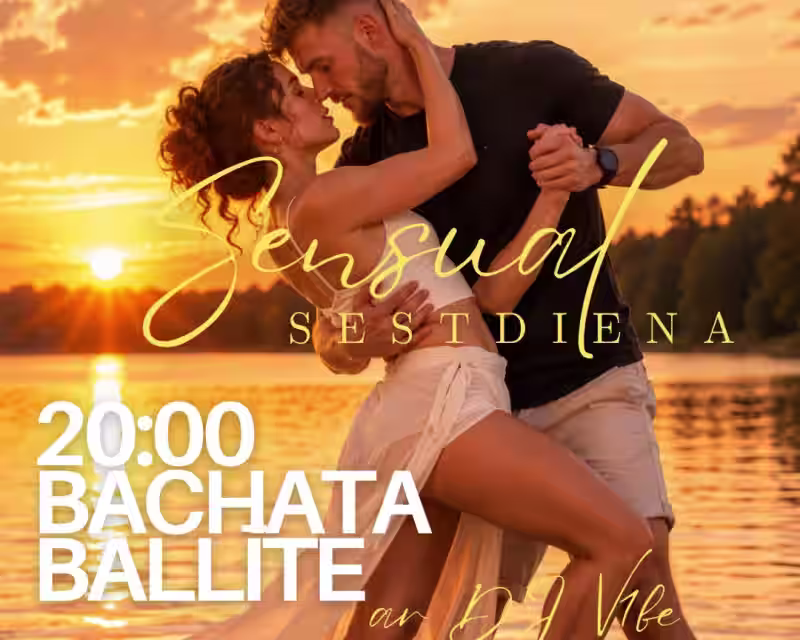 ✨ 15.augusts 20:00 karstākā BACHATA BALLĪTE Ķīšezera krastā ar DJ V1BE nuotrauka 1
