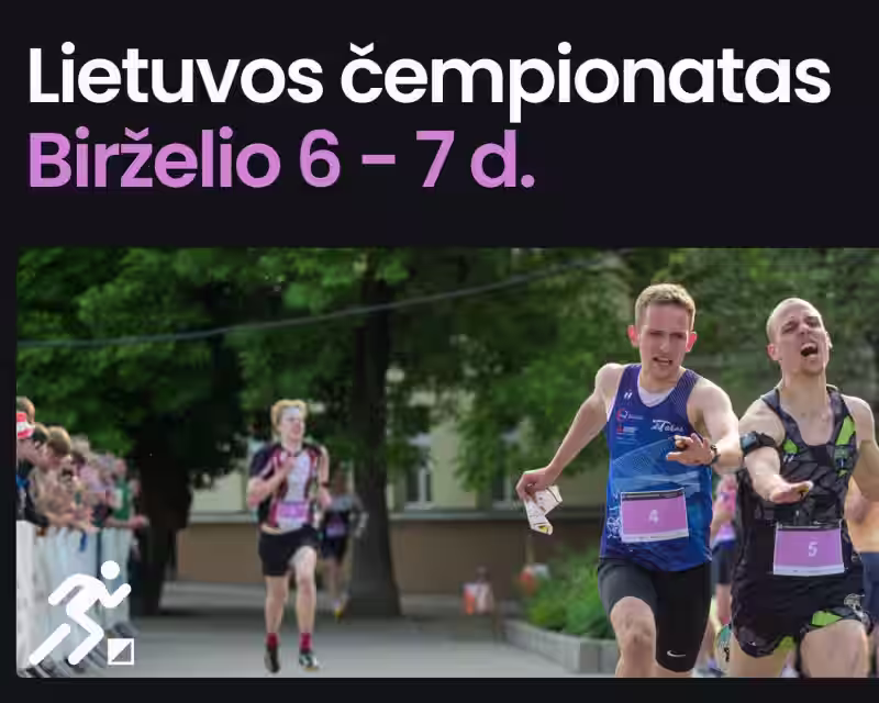 2026 m. Lietuvos OS bėgte čempionatas sprinto, eliminavimo sprinto ir sprinto estafečių trasose nuotrauka 2