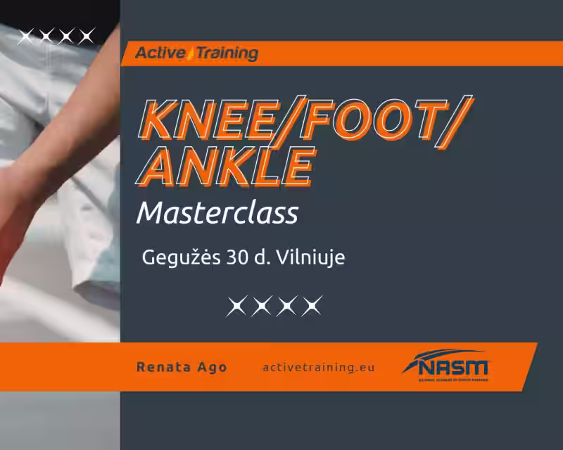 Knee/Foot/Ankle Masterclass (from rehabilitation to high-performance) nuotrauka 1