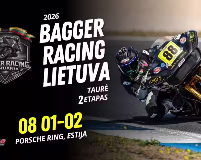 2026 m. Bagger Racing Lietuva taurės II etapas nuotrauka 1