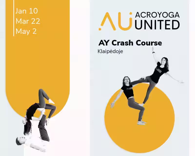 🌿 AcroYoga dirbtuvių ciklas Klaipėdoje nuotrauka 1