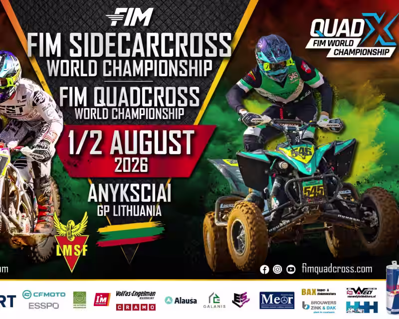 FIM SidecarCross World Championship 2026 & FIM QuadCross World Championship 2026 - GP ANYKSCIAI nuotrauka 1