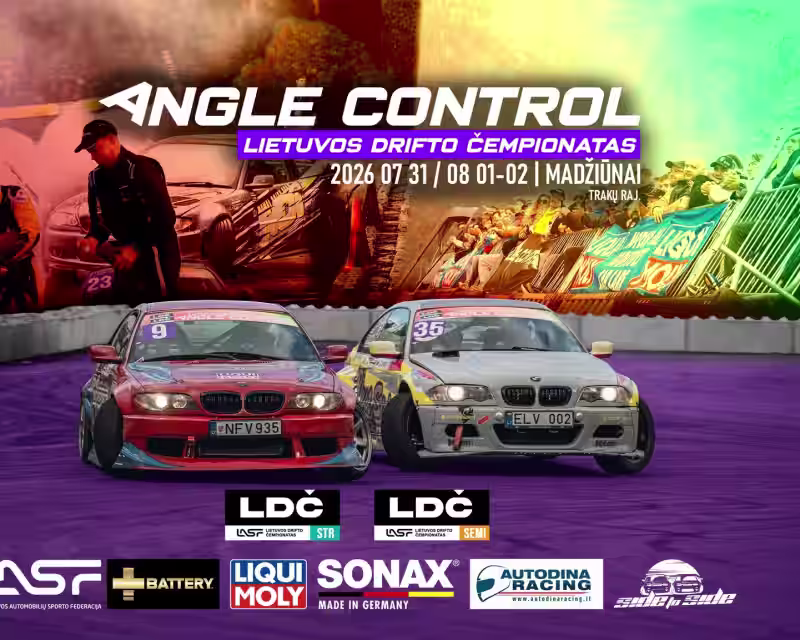 Angle Control Lietuvos drifto čempionato STREET ir SEMI-PRO 4 etapas nuotrauka 1