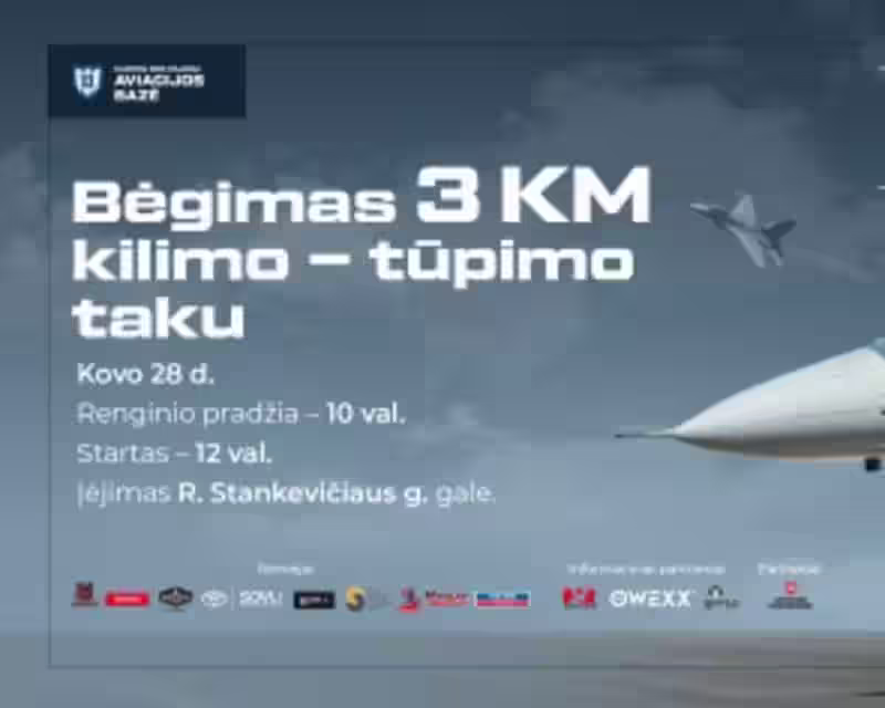 Runway Run 2026 BĖGIMAS KILIMO-TŪPIMO TAKU nuotrauka 1