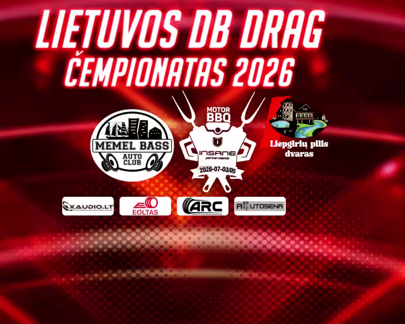 Lietuvos dB drag čempionatas 2026 @ Motor BBQ 2026 nuotrauka 1