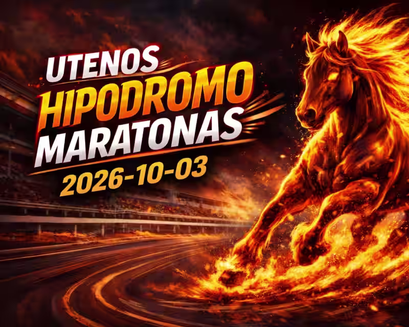 VII Utenos Hipodromo Maratonas nuotrauka 1